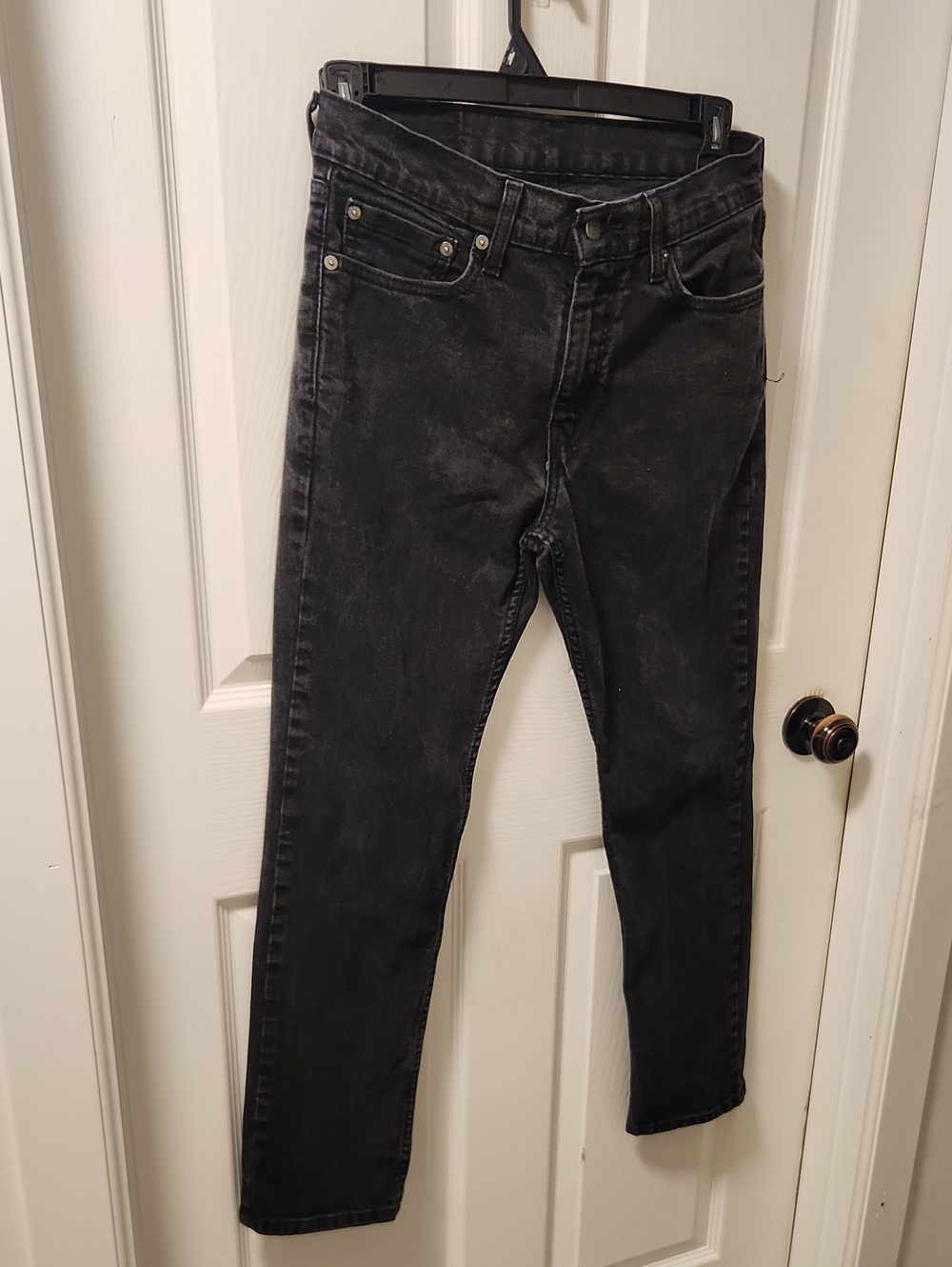 Levi's Black Washed Skinny Jeans